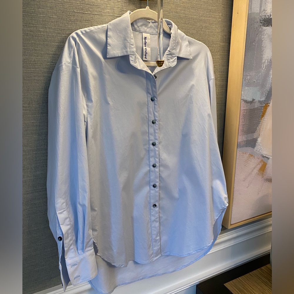 Mother Oxford Indestructible Button Down Blouse